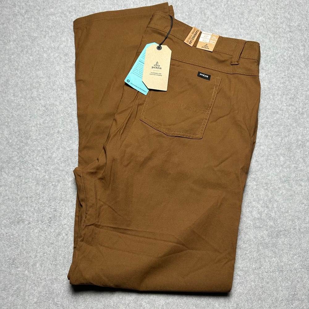 Prana Brion Slim Pant II Mens 42x34 Sepia Brown ReZion Tapered Leg NWT 1965551